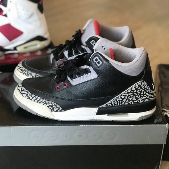 Jordan Shoes - Jordan Retro 3 Black Cement - AUTHENTIC